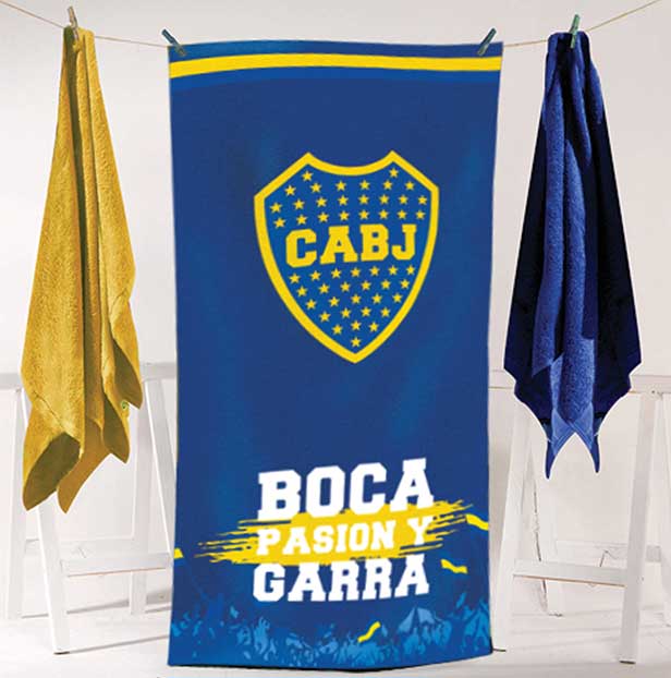Toallón playero de Boca Juniors diseño C